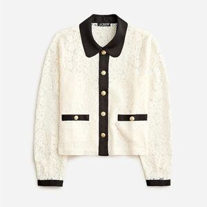 Jcrew lady shirt jacket in lace NWOT